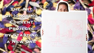 How I Prep Big Embroidery Pieces