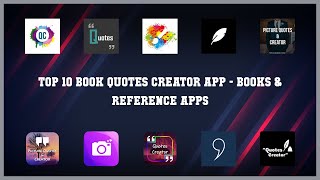 Top 10 Book Quotes Creator App Android Apps screenshot 3