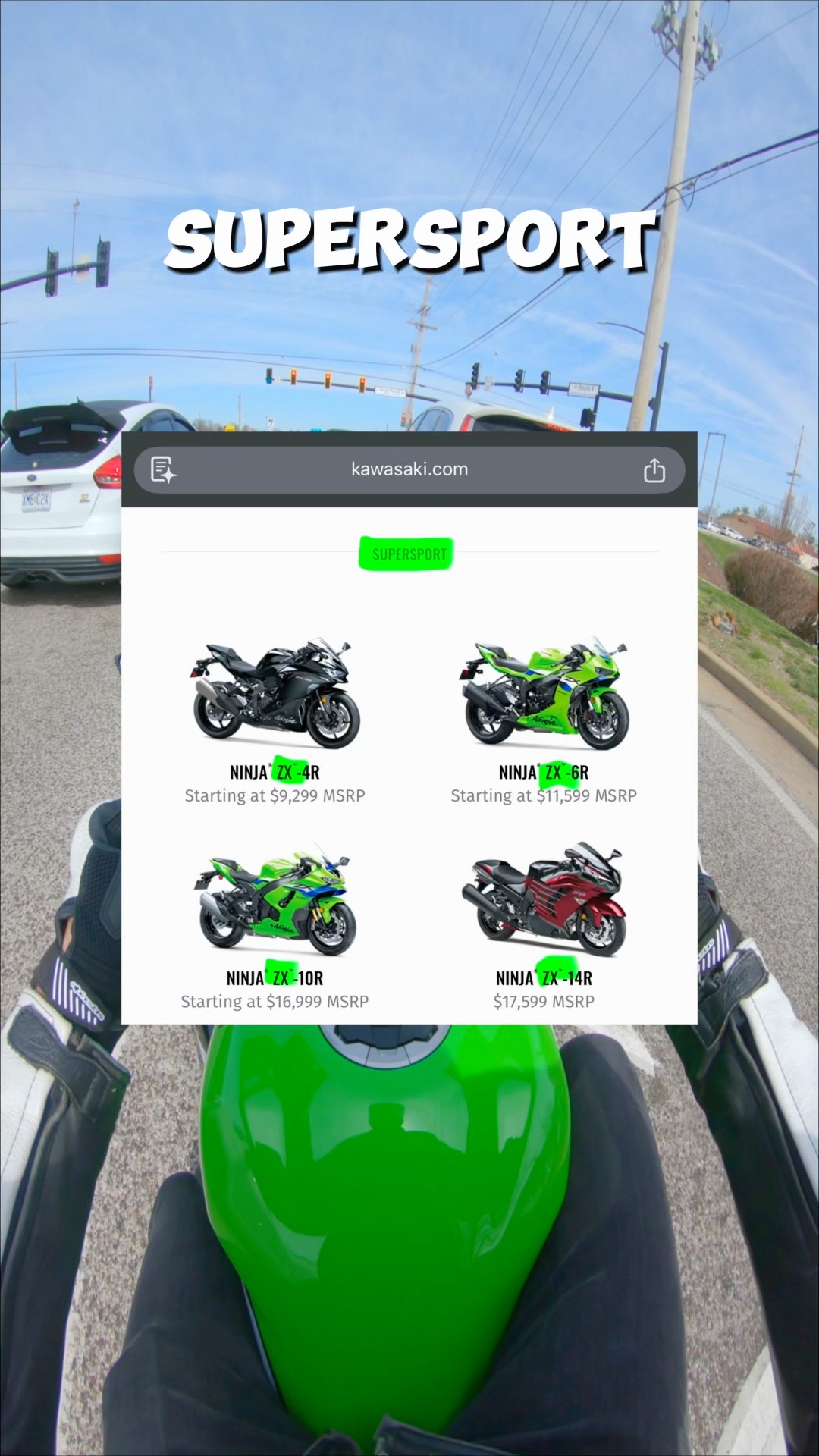 ZX-4R vs Ninja 500 #kawasaki #ninja #zx4rr #ninja500 #motorcycle