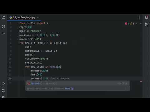 Netflix Logo Recreated Using Python Turtle | Creative Logo Design with Code