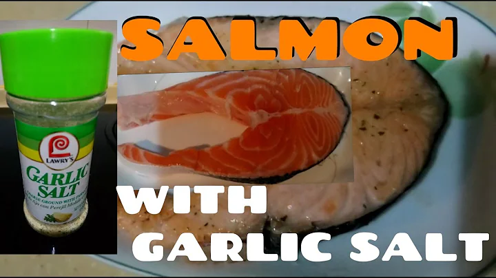 HOW TO BAKE SALMON FISH WITH GARLIC SALT.