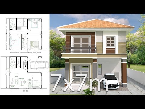 home-design-plan-7x7m-with-3-bedrooms