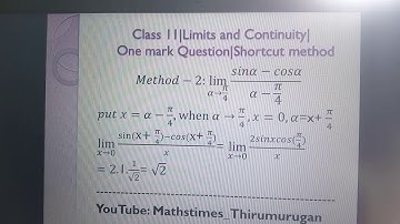 Class 11|EX9.6-(15)|Limits&Continuity|One mark question|Shortcut method|K.Thirumurugan