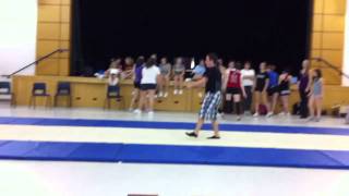 Standing back layout