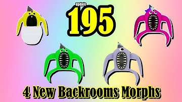 Update 195 | How to get ALL 4 NEW BACKROOMS MORPHS ! [ Roblox ]