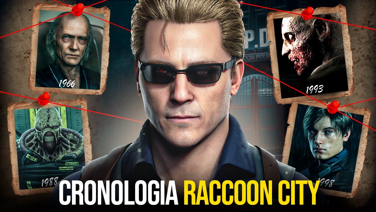 A HISTÓRIA COMPLETA DE RACCOON CITY EM RESIDENT EVIL (1950 ATÉ 2026) - Enredo com Spoilers