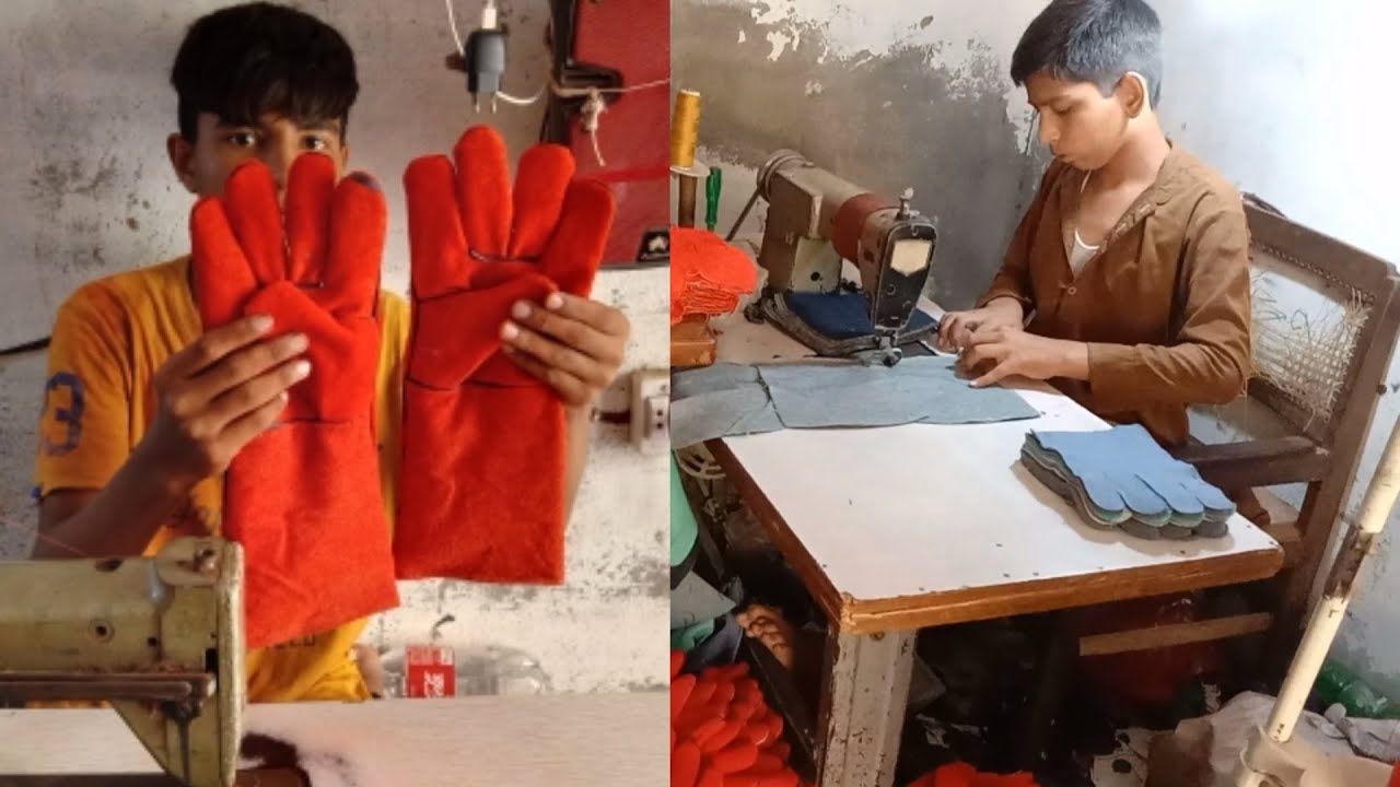 Leather Safety Gloves | Welding Gloves Leather Industry | Workers Hand Safety Gloves Things Skills