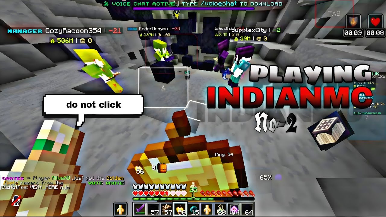 [Pojavlauncher] CPVP Montage in IndianMC-2  #pojavalauncher #minecraft  #cpvp 