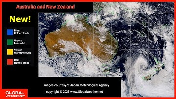 🇦🇺🇳🇿 🌤 Meteorological Video of Australia and New Zealand