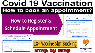 How to Register and book a COVID-19 Vaccination appointment if you're 18 years// ScheduleAppointment