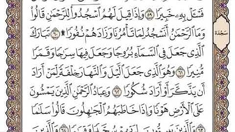 سورة الفرقان من آية ٦١-٧٧ محمد ايوب