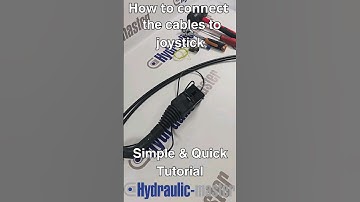 How to connect Joystick cables to valve Tractor loader John Deere Kubota #assembly #turtorial