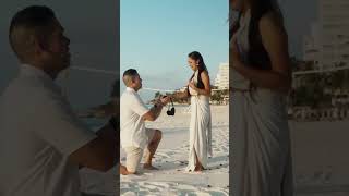 Beach Picnic Marriage Proposal With 2 LOVE BIRDS!! #marriageproposal #love
