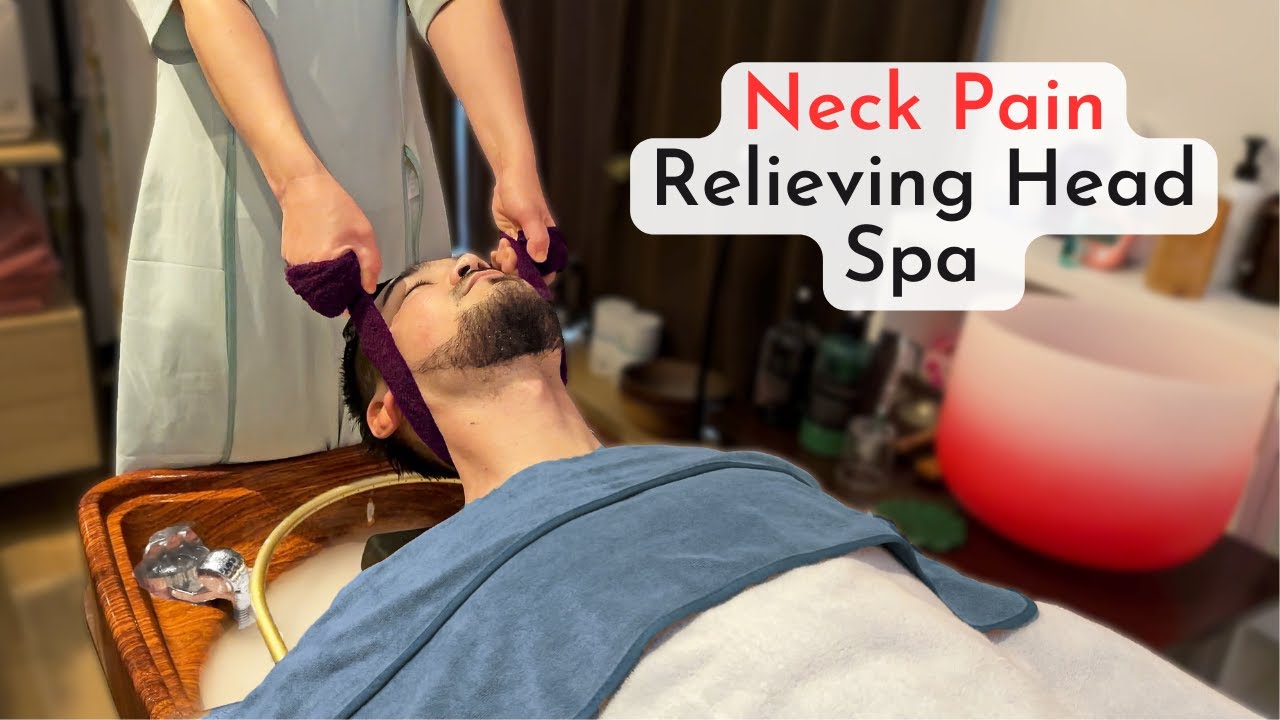 (ASMR) I Got Stiff Neck & Headache Healing Massage in Japan - Soft-Spoken Japanese