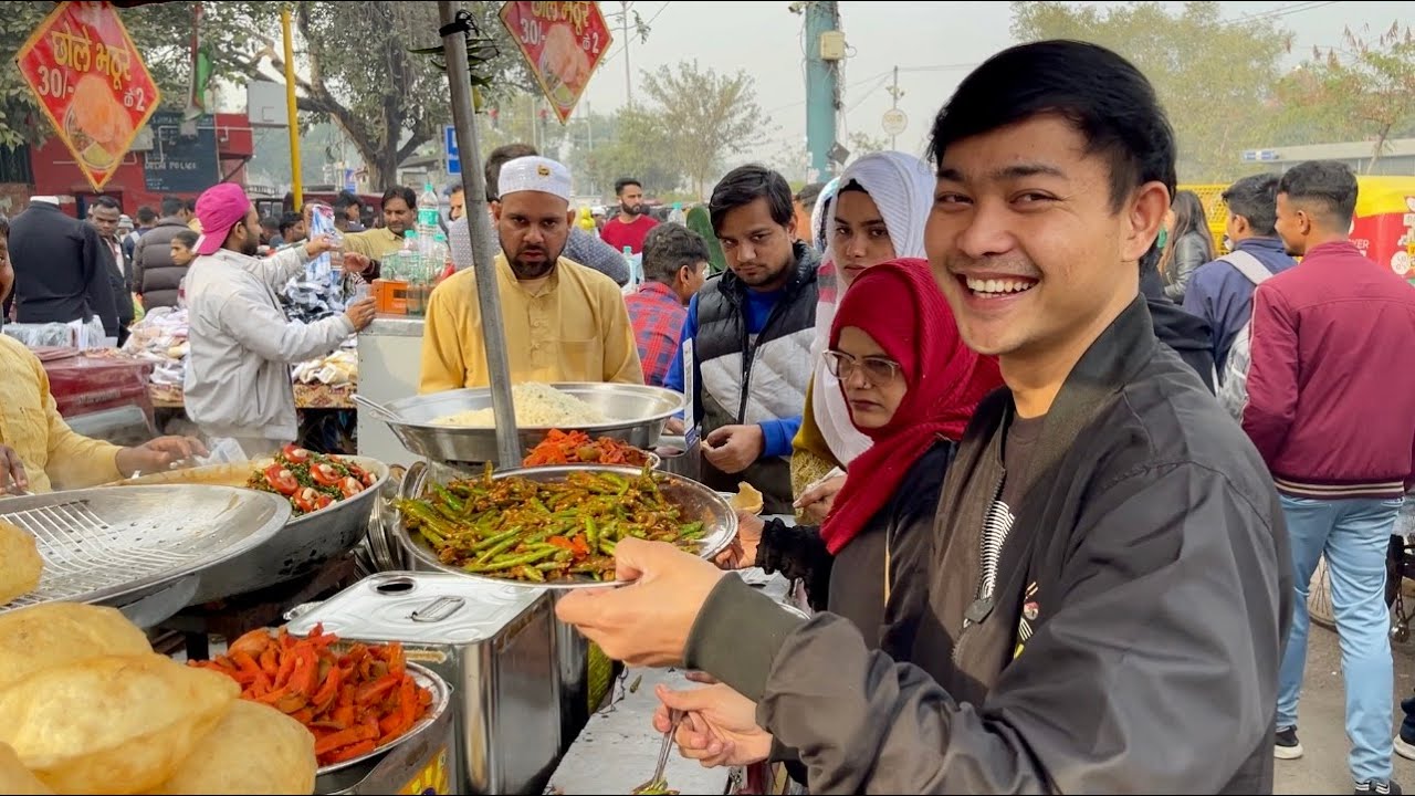 AUTO NAGIH JAJANAN🇮🇳LALAPAN ACAR CABE SEPIRING🔥DPERHATIIN  CEWE CANTIK PAS MAKAN BARENG😂NGERI” SEDAP