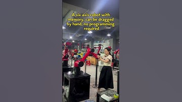 A six axis robot with memory, can be dragged by hand, no programming required#BORUNTE robot