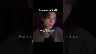 It's concerning, Hope Hyunjin's okay😕 #hyunjin #straykids #shorts