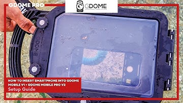 How to install your smartphone into the removable foam insert in the GDome Mobile 3 or 2