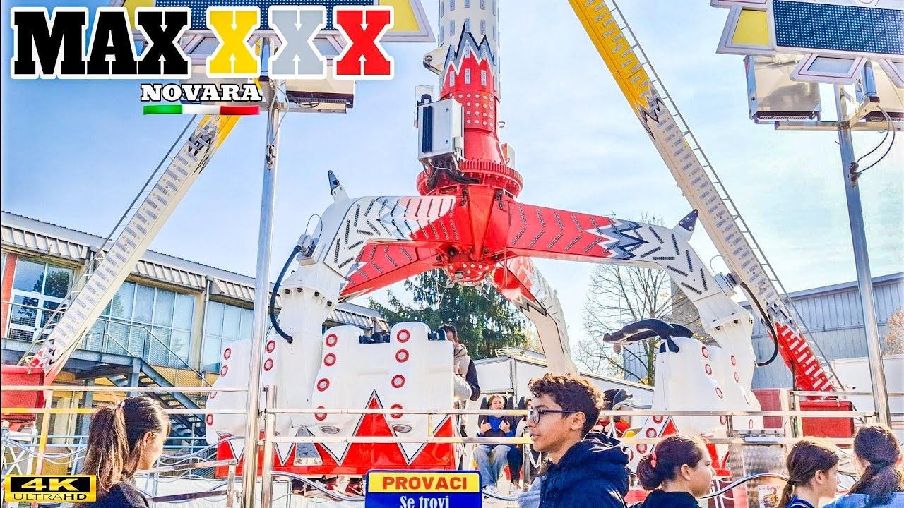 MAX Ride - Giostre 2024 🇮🇹 Lunapark Delle Streghe 4K
