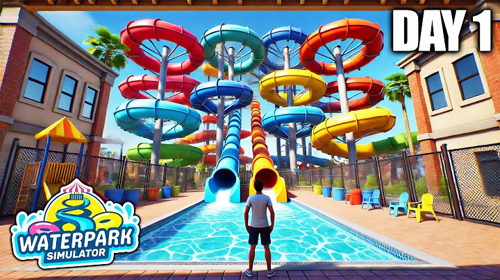 New Waterpark Simulator Game is REALLY Addicting! | Waterpark Simulator Gameplay | Part 1
