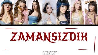 Zamansızdık - Akustik (𝐙𝐄𝐘𝐍𝐄𝐏 𝐁𝐀𝐒𝐓𝐈𝐊) Color Coded Lyri̇cs