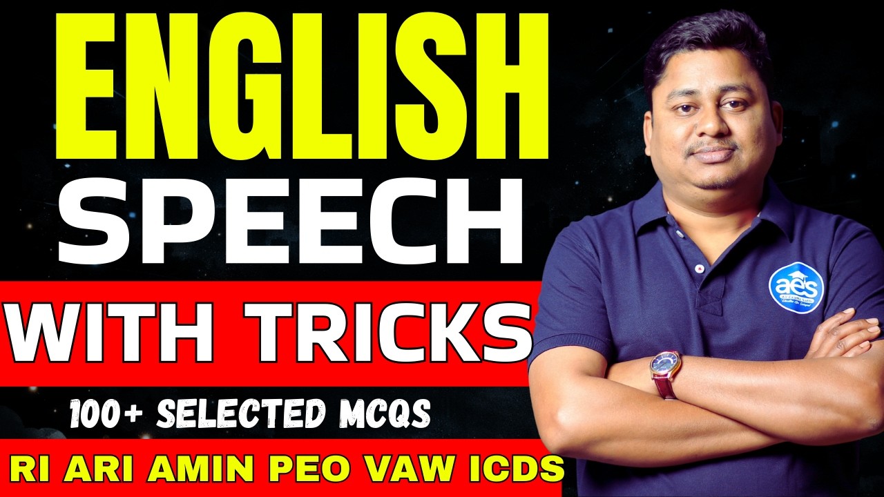 English Speech Complete Class 🔥 | Most Important for OSSSC, RI, ARI, AMIN, PEO By Ratan Sir