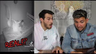 GHOST CAUGHT ON CAMERA?! | Reacting to Haunted TikToks!