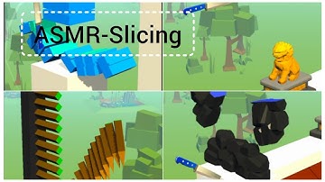 Asmr Slice Master very satisfying and relaxing gameplay android iOS walkthrough |slice it all|