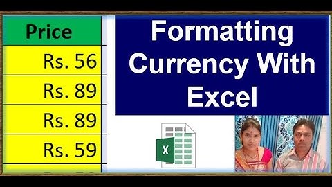 add rs before number | How to auto Add Rs. Symbol in MS Excel || Add currency symbol | excel