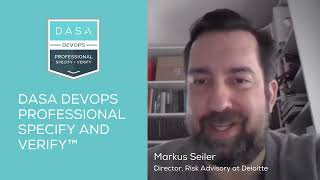 Interesting concept in the  DASA DevOps Professional – Specify and Verify program.