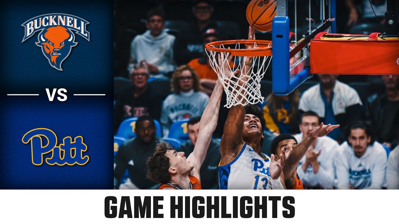 Bucknell vs. Pitt Game Highlights |  2025-26 ACC Men’s Basketball