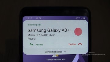 Samsung Galaxy A8+ Over the Horizon Incoming call