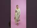Regal Radiance: The Sculptural Grace of Square-Neck Florals & Cinched Perfection #fashion