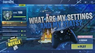 LEVEL 100!!!WHAT ARE MY SETTINGS AND STATS??? - Fortnite Battle Royale screenshot 3