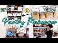PANTRY MAKEOVER! CLEAN AND ORGANIZE WITH ME | EASY PANTRY ORGANIZING IDEAS