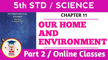 OUR HOME AND ENVIRONMENT / STD 5 / SCIENCE / CHAPTER 11 / PART 2 .