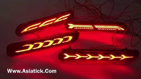 Matrix led reflectors aftermarket for maruti suzuki cars rear bumper led light 3 function Asiatick
