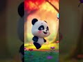 Cute Baby Panda Chasing Butterfly 🐼🦋 | Heartwarming Cartoon Short #shorts