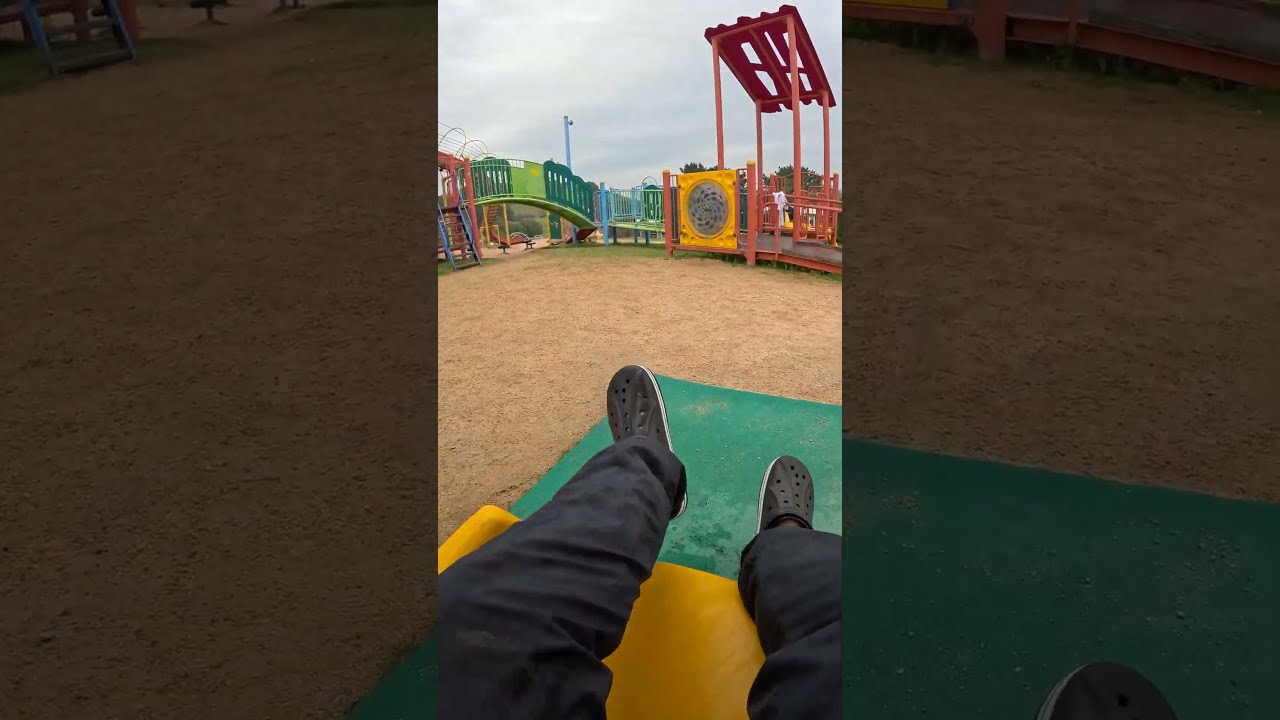 【山口県】老の山公園 風の丘のぐるりんすべり台すべってみた【山口県下関市】【すべおじ】【大人向け】