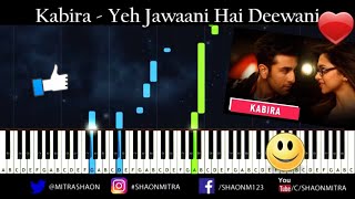 Kabira Cover - Yeh Jawani Hai Deewani - Piano Tutorial chords