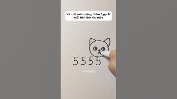 Chỉ tốn 15 giây để vẽ mèo xinh yêu Ai cũng vẽ được 🐱 #shortsvideo #diy #thucong #handmade #huongdan