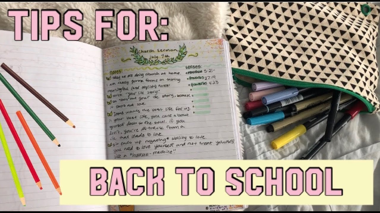 School tips! how to survive the schoolyear! ( YouTube