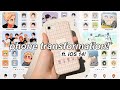 phone transformation! ft. iOS 14 + how i make my app icons! ( aesthetic anime ) 🍙