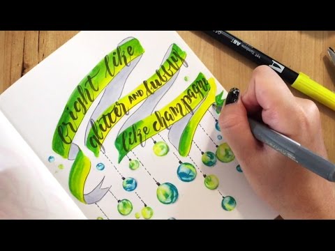 100 Day Lettering Challenge | Day 11-20 - YouTube