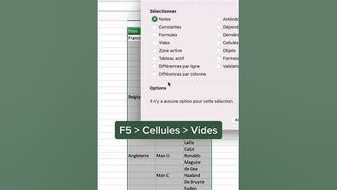 Remplir des cellules vides sur Excel