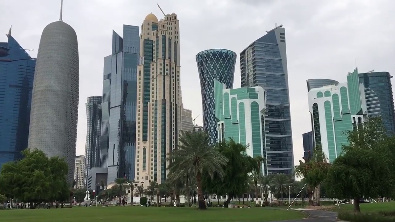 ARABIAN GULF CORNICHE WEST BAY DOHA QATAR. Walking Space. Urban