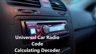Car Radio Code Calculator Universal Decoder Is Working For Every Car Radio Model With Unlock Combina screenshot 5