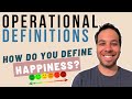 Understanding Operational Definitions