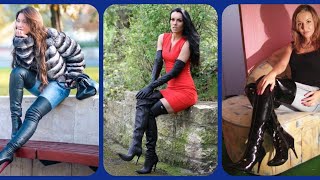 Very Beautiful And Stylish Leather Long Boots Ideas For Ladies Favorite