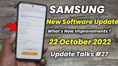 Samsung Phones Got New Software Update | A51 A52 A52S A71 A31 F62 M52 A53 A33 M21 M31 M51 M31S A32